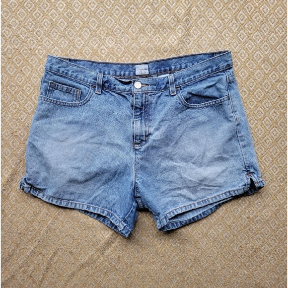 Vintage Calvin Klein Omega Side Slit Shorts Sandblast Washed Size 14 - Picture 1 of 4